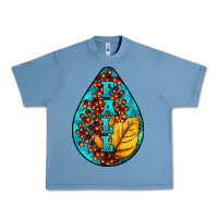 Pebble Blue Fall Teardrop Urban Heavy Tee - LillyAllenDesigns