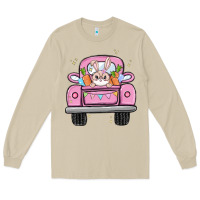 Mushroom easter bunny and truck Long Sleeve Tee - MaliasSmallBusiness