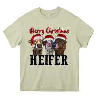 Mossy merry christmas heifer Heavy Core Tee - RanaPortraitStore