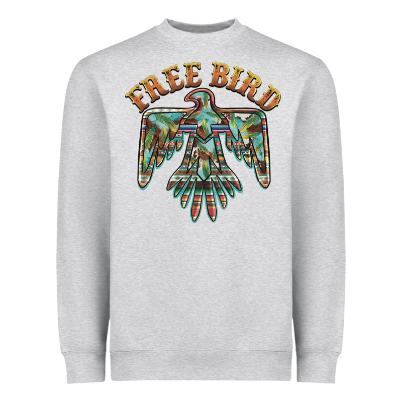 Free Bird Feathers Thunderbird Heavyweight Sweatshirt by BarkalooDesign | Teevron