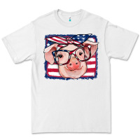 White american flag pig Premium Tee - RanaPortraitStore
