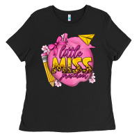 Black little miss preschool Ladies Tee - texasbilliewilder