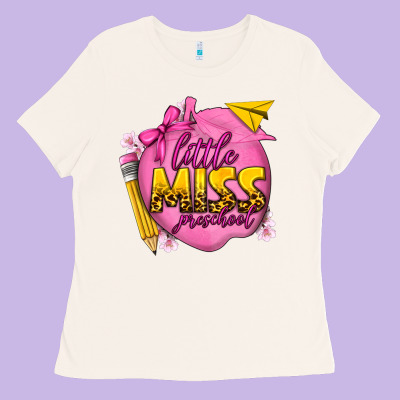 Little Miss Preschool Ladies Tee Designed By Texasbilliewilder