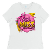 White little miss preschool Ladies Tee - texasbilliewilder