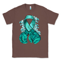 Chestnut teal ribbon with boxing gloves Classic Tee - NancyCooperArtShop