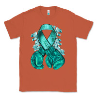Copper teal ribbon with boxing gloves Classic Tee - NancyCooperArtShop
