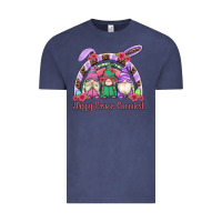 Vintage Denim happy easter gnomies rainbow Vintage Tee - Artiststas