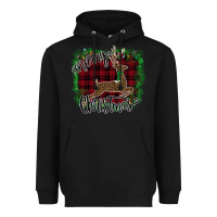 Merry Christmas Deer Heavyweight Hoodie | Teevron