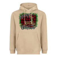Mushroom Merry Christmas Deer Heavyweight Hoodie - Bettercallsaul