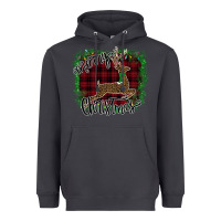 Smoke Merry Christmas Deer Heavyweight Hoodie - Bettercallsaul
