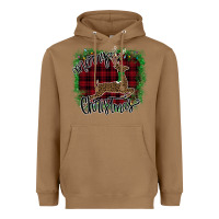Toasted Coconut Merry Christmas Deer Heavyweight Hoodie - Bettercallsaul