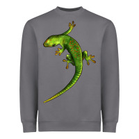Storm Green Lizard Illustrations Heavyweight Sweatshirt - LillyAllenDesigns