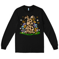 Black western floral bunny Long Sleeve Tee - MaliasSmallBusiness