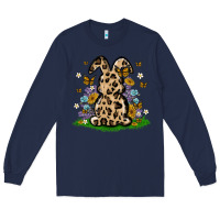 Navy western floral bunny Long Sleeve Tee - MaliasSmallBusiness