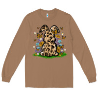 Toasted Coconut western floral bunny Long Sleeve Tee - MaliasSmallBusiness