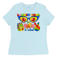 Baby Blue looking cool for back to school Ladies Tee - texasbilliewilder