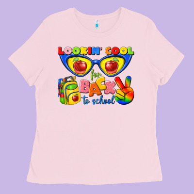 Looking Cool For Back To School Ladies Tee Designed By Texasbilliewilder