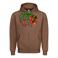 Chestnut rx christmas pharmacy Zipper Hoodie - MaliasSmallBusiness