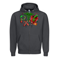 Smoke rx christmas pharmacy Zipper Hoodie - MaliasSmallBusiness