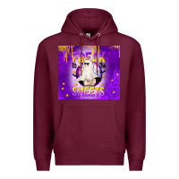 Burgundy Freak In The Sheets Premium Hoodie - texasbilliewilder