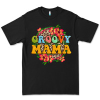 Black groovy mama Premium Tee - Zillion Design Studio