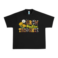 Black grow positive thoughts Urban Heavy Tee - NancyCooperArtShop