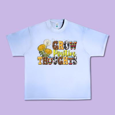 Grow Positive Thoughts Urban Heavy Tee Designed By Nancycooperartshop