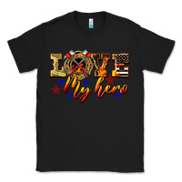 Black Love My Hero Firefighter Classic Tee - LillyAllenDesigns