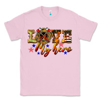 Bubblegum Pink Love My Hero Firefighter Classic Tee - LillyAllenDesigns