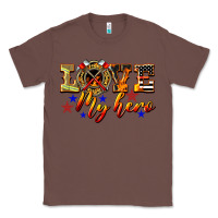 Chestnut Love My Hero Firefighter Classic Tee - LillyAllenDesigns