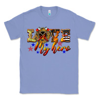Colony Blue Love My Hero Firefighter Classic Tee - LillyAllenDesigns