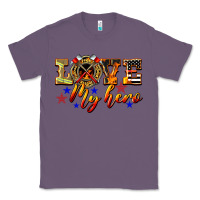 Lavender Love My Hero Firefighter Classic Tee - LillyAllenDesigns