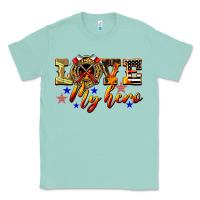 Seafoam Love My Hero Firefighter Classic Tee - LillyAllenDesigns