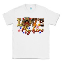 White Love My Hero Firefighter Classic Tee - LillyAllenDesigns