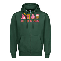 Sports Green tis the season Zipper Hoodie - MaliasSmallBusiness