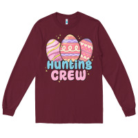 Burgundy hunting crew Long Sleeve Tee - MaliasSmallBusiness
