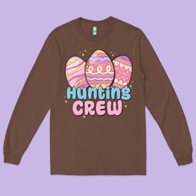 Hunting Crew Long Sleeve Tee Designed By Maliassmallbusiness