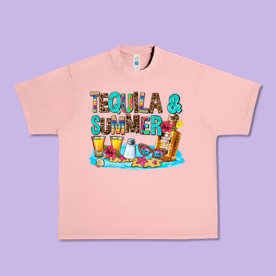 Tequila And Summmer Urban Heavy Tee Designed By Adodesignshop