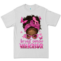Dove Grey afro messy bun breast cancer warrior Premium Tee - texasbilliewilder