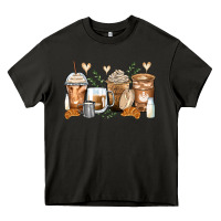 Asphalt latte coffee cups Heavy Core Tee - Zillion Design Studio