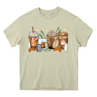 Mossy latte coffee cups Heavy Core Tee - Zillion Design Studio