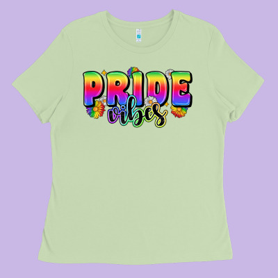 Pride Vibes Ladies Tee Designed By Zillion Design Studio