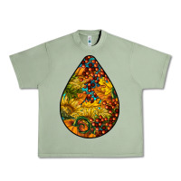 Oil Green Fall Teardrop Urban Heavy Tee - LillyAllenDesigns