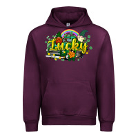 Mauve Wine lucky gnomes truck St. Patrick's Urban Hoodie - HowdyJamesFarm