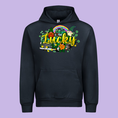 Lucky Gnomes Truck St. Patrick's Urban Hoodie Designed By Howdyjamesfarm