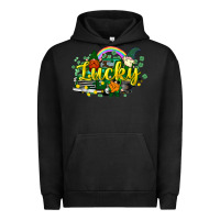 Pigment Black lucky gnomes truck St. Patrick's Urban Hoodie - HowdyJamesFarm