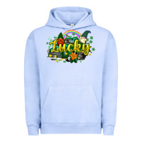 Pigment Grape Ice lucky gnomes truck St. Patrick's Urban Hoodie - HowdyJamesFarm