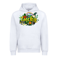 White lucky gnomes truck St. Patrick's Urban Hoodie - HowdyJamesFarm