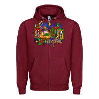 Burgundy oh holy night with baby jesus for christmas Zipper Hoodie - MaliasSmallBusiness