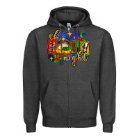 Charcoal Heather oh holy night with baby jesus for christmas Zipper Hoodie - MaliasSmallBusiness